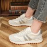 Genuine Leather Casual Lace-Up Non-Slip Comfortable Walking Running Fashion Sporty Sneakers