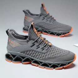 Mens Running Shoes - Ultra-Breathable Woven Knit