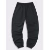 Mens Solid Color Regular Fit Cuffed Sweatpants